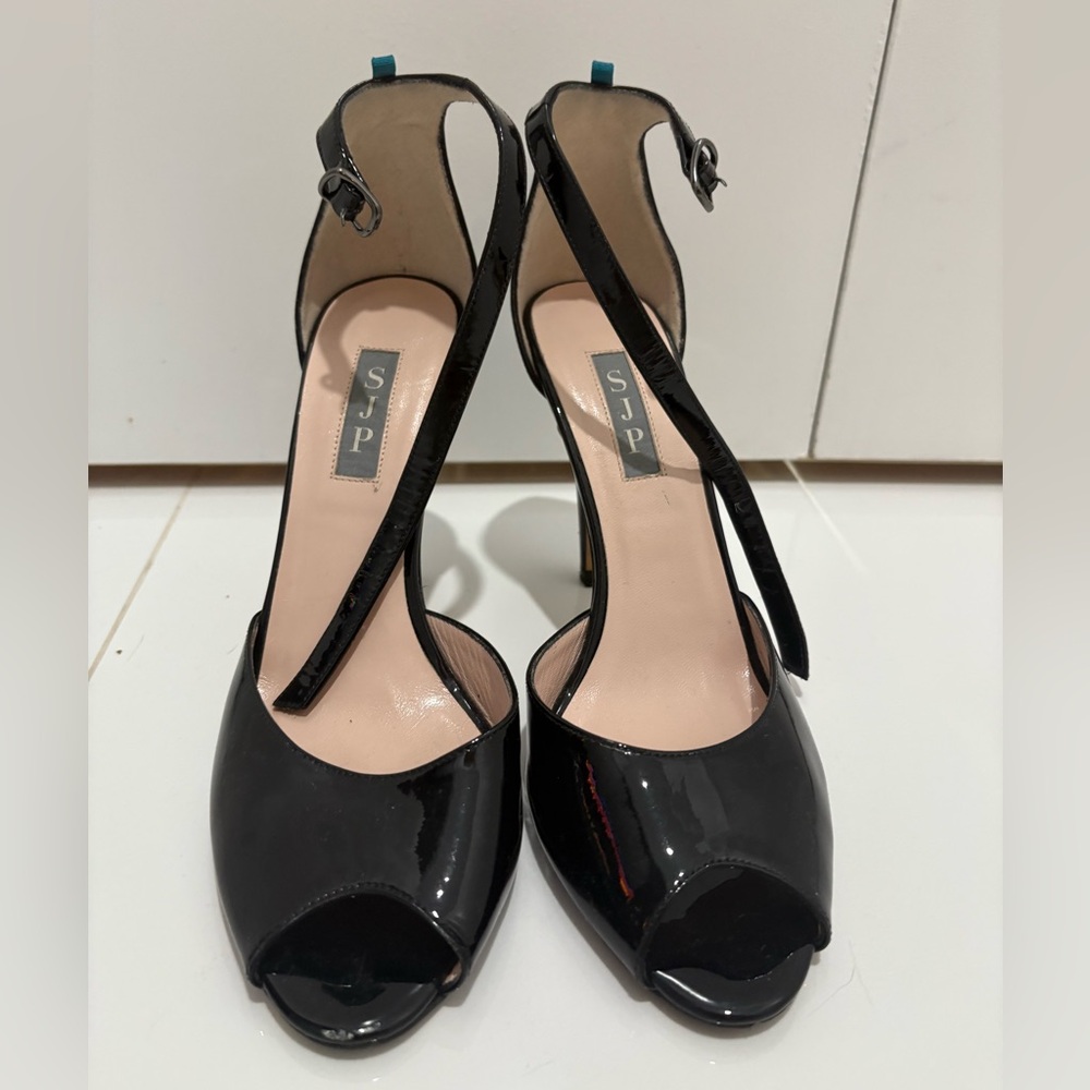 Sarah Jessica Parker Black Patent Leather Heels